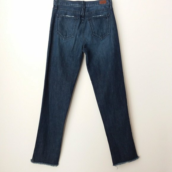 Joie Jeans Size 26 Blue Josie Straight Leg Raw Hem - Picture 3 of 10
